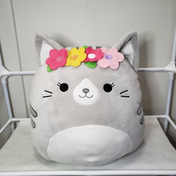Squishmallows Tally the Gray Tabby Cat 12" Plush - Picture 2 of 5